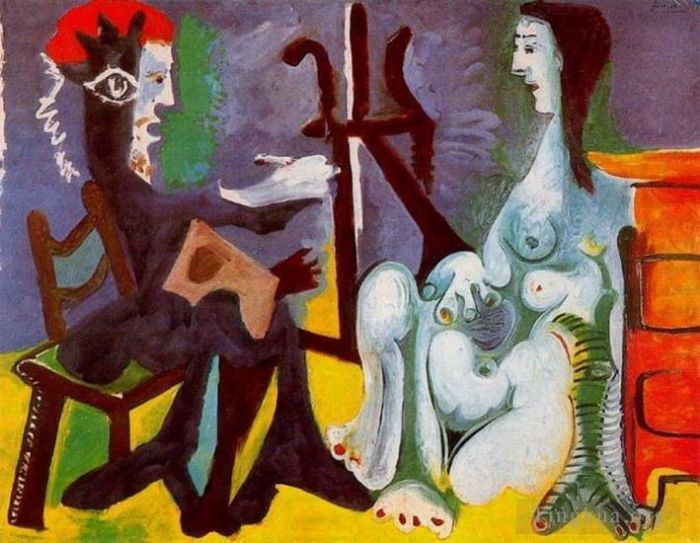 Pablo Picasso Types de peintures - L'artiste et son modèle L artiste et son modèle 2 1963
