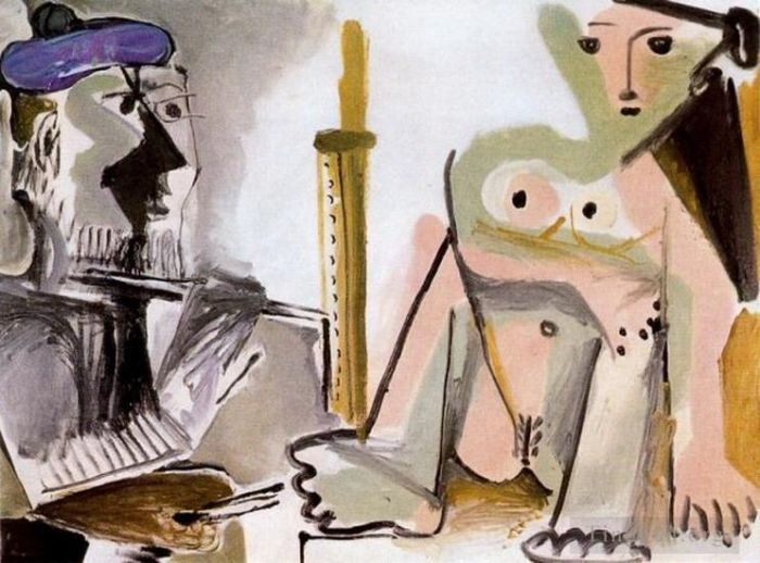 Pablo Picasso Types de peintures - L'artiste et son modèle L artiste et son modèle 5 1964