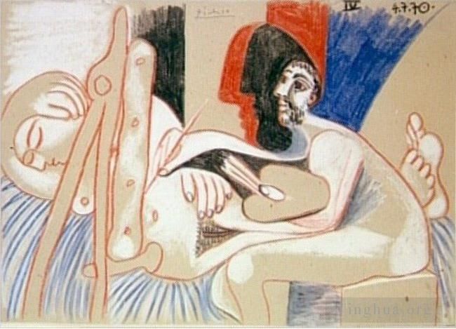 Pablo Picasso Types de peintures - L'artiste et son modèle L artiste et son modèle 7 1970