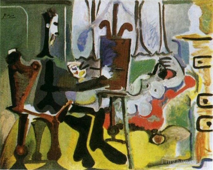 Pablo Picasso Types de peintures - L'artiste et son modèle L artiste et son modèle I 1963