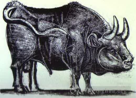Pablo Picasso Types de peintures - L'État Bull III 1945