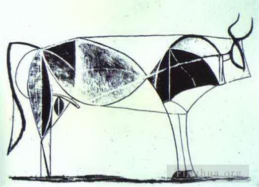 Pablo Picasso Types de peintures - Le Bull État VII 1945