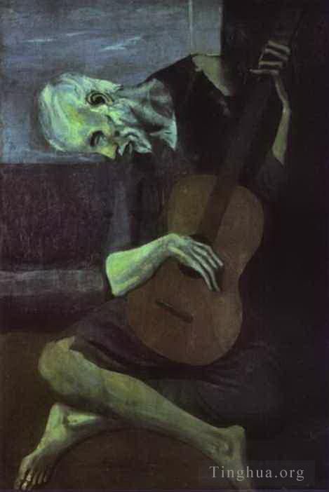 Pablo Picasso Types de peintures - Le vieux guitariste 1903