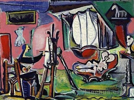Pablo Picasso Types de peintures - Le Peintre et son modèle 1963