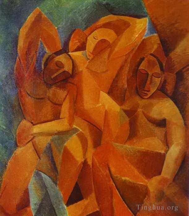 Pablo Picasso Types de peintures - Trois femmes 1908