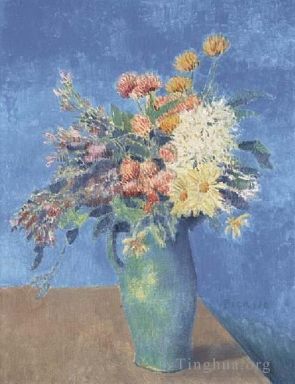 Pablo Picasso Types de peintures - Vase à fleurs 1904