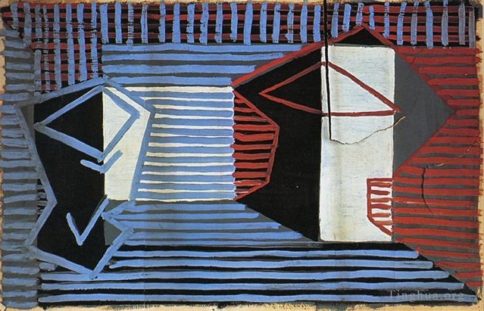 Pablo Picasso Types de peintures - Verre et compotier 1922