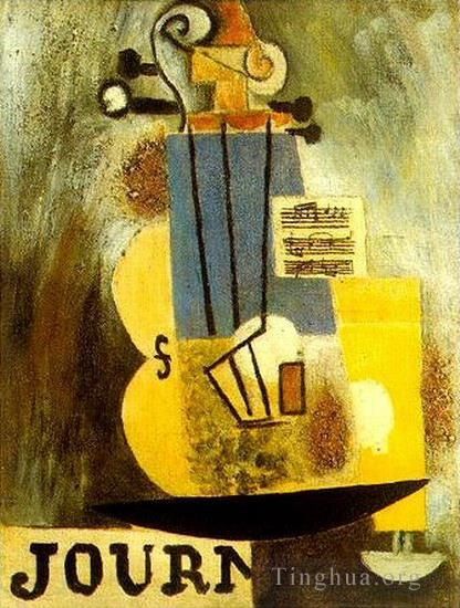 Pablo Picasso Types de peintures - Partition et journal pour violon 1912