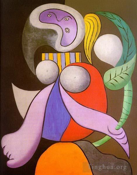 Pablo Picasso Types de peintures - Femme à la fleur 1932