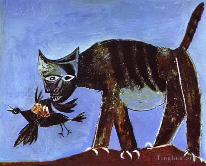 Pablo Picasso Types de peintures - Oiseau et chat blessés 1939
