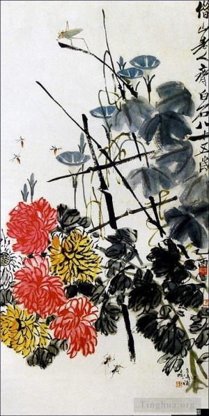 Art chinoises contemporaines - Insectes et fleurs