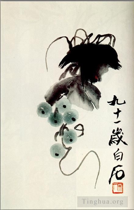 QI Baishi Art Chinois - Raisins