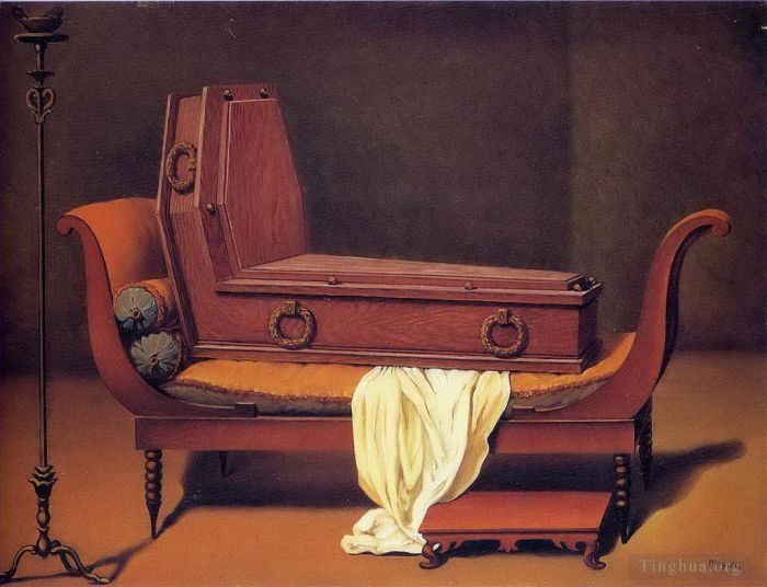 René François Ghislain Magritte Peinture à l'huile - Perspective Madame Récamier par David 1949