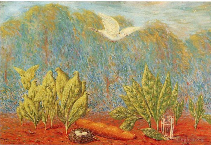 René François Ghislain Magritte Peinture à l'huile - La clairière 1944