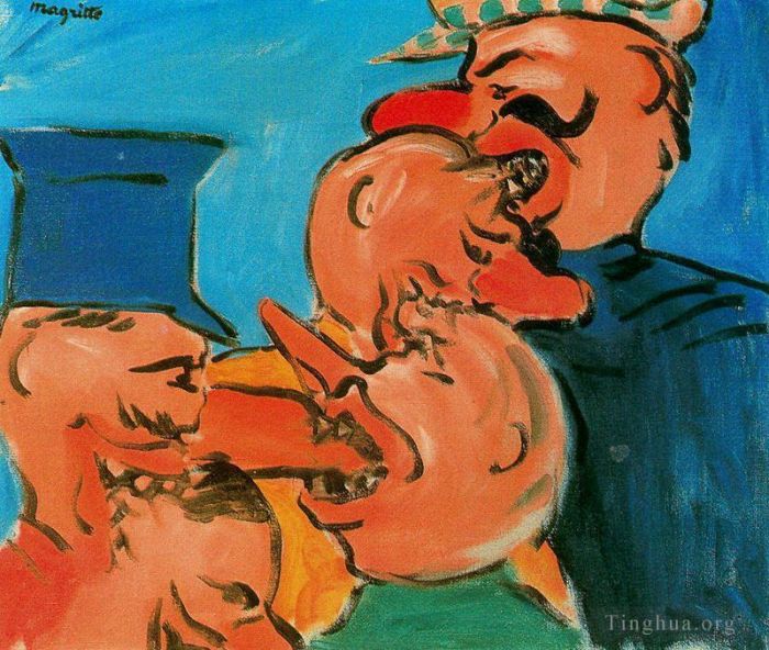 René François Ghislain Magritte Peinture à l'huile - La famine 1948