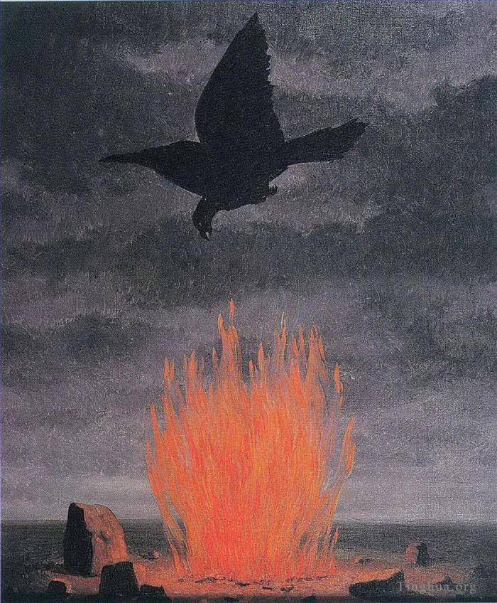 René François Ghislain Magritte Peinture à l'huile - Les fanatiques 1955