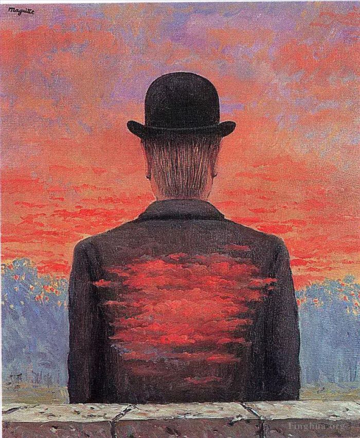 René François Ghislain Magritte Peinture à l'huile - Le poète récompensé 1956