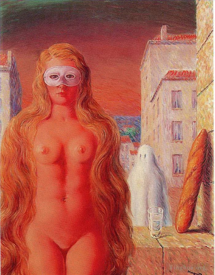 René François Ghislain Magritte Peinture à l'huile - Le carnaval des sages 1947