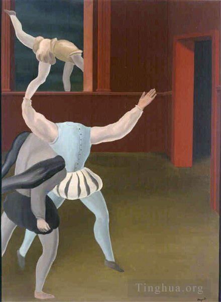 René François Ghislain Magritte Types de peintures - Une panique au Moyen Âge 1927