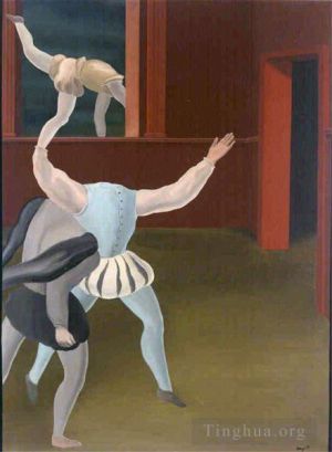 René François Ghislain Magritte œuvre - Une panique au Moyen Âge 1927