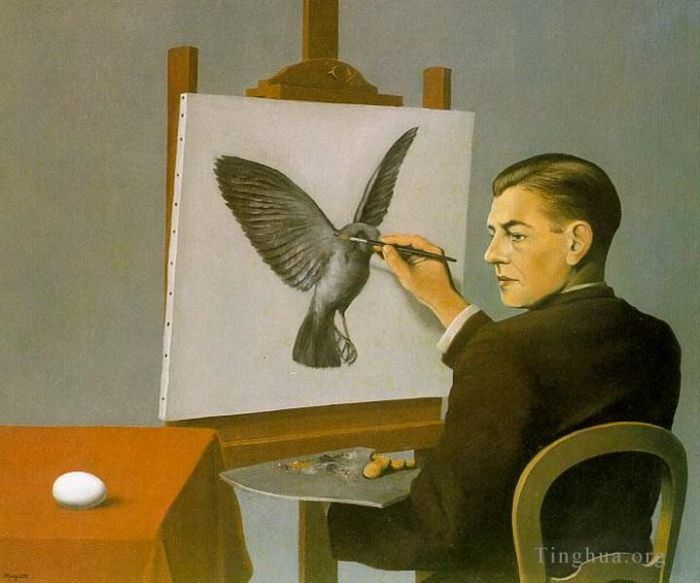 René François Ghislain Magritte Types de peintures - Autoportrait de voyance 1936