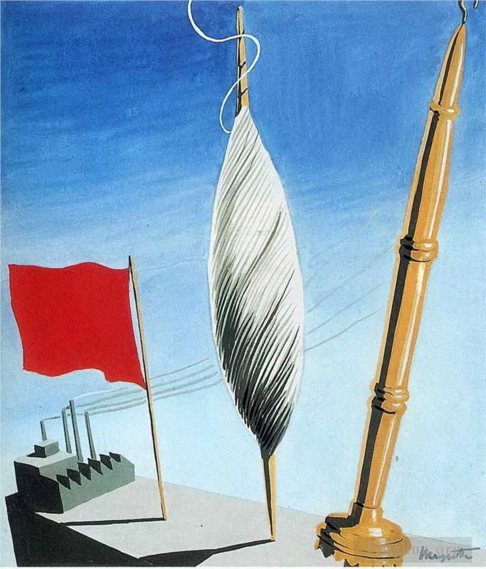 René François Ghislain Magritte Types de peintures - Projet d'affiche le centre des ouvriers du textile en belgique 1932