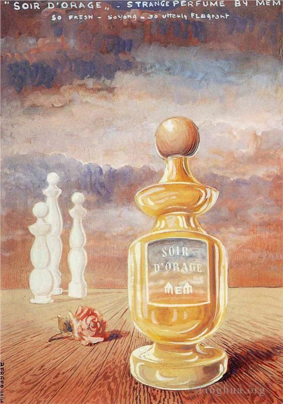 René François Ghislain Magritte Types de peintures - Soir d'orage parfum étrange par mem