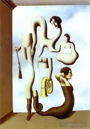René François Ghislain Magritte œuvre - Les exercices de l'acrobate 1928
