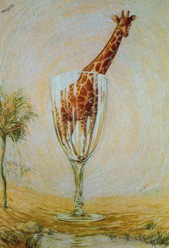 René François Ghislain Magritte Types de peintures - Le bain en verre taillé 1946