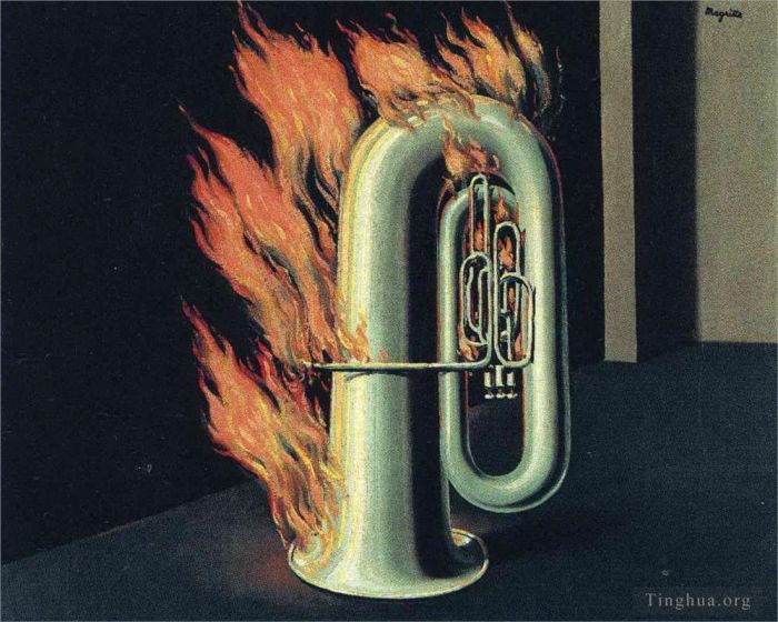 René François Ghislain Magritte Types de peintures - La découverte du feu 1935