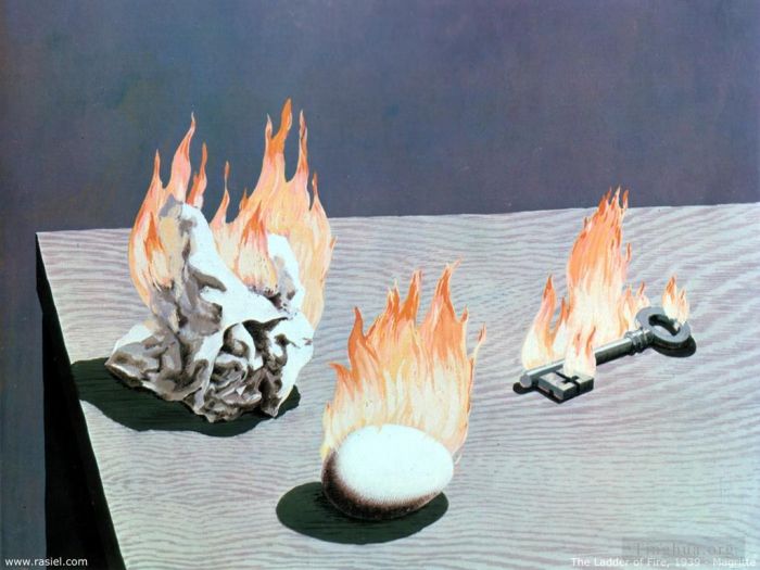 René François Ghislain Magritte Types de peintures - L'échelle de feu 1939