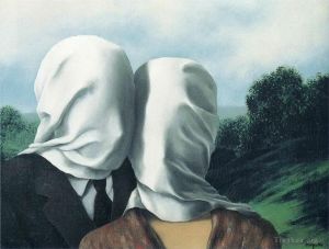 René François Ghislain Magritte œuvre - Les amoureux 1928