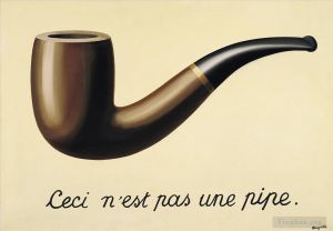 René François Ghislain Magritte œuvre - La trahison des images ceci n'est pas une pipe 1942