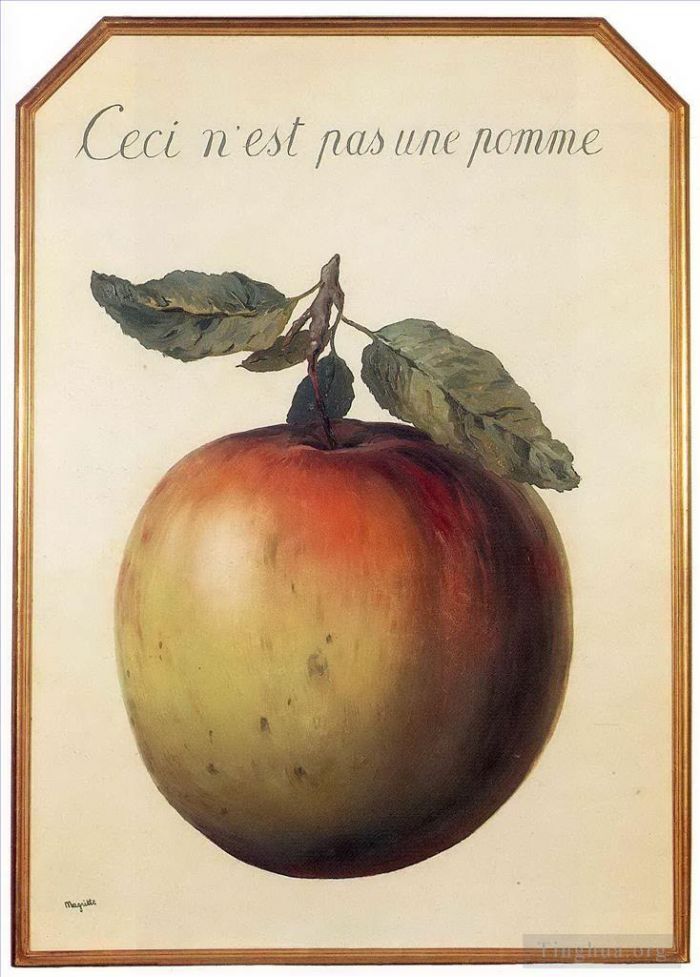 René François Ghislain Magritte Types de peintures - Ce n'est pas une pomme 1964