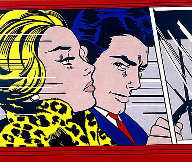 Roy Fox Lichtenstein Types de peintures - Dans la voiture 1963