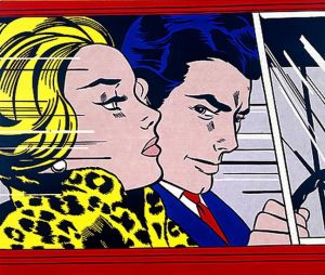 Roy Fox Lichtenstein œuvre - Dans la voiture 1963