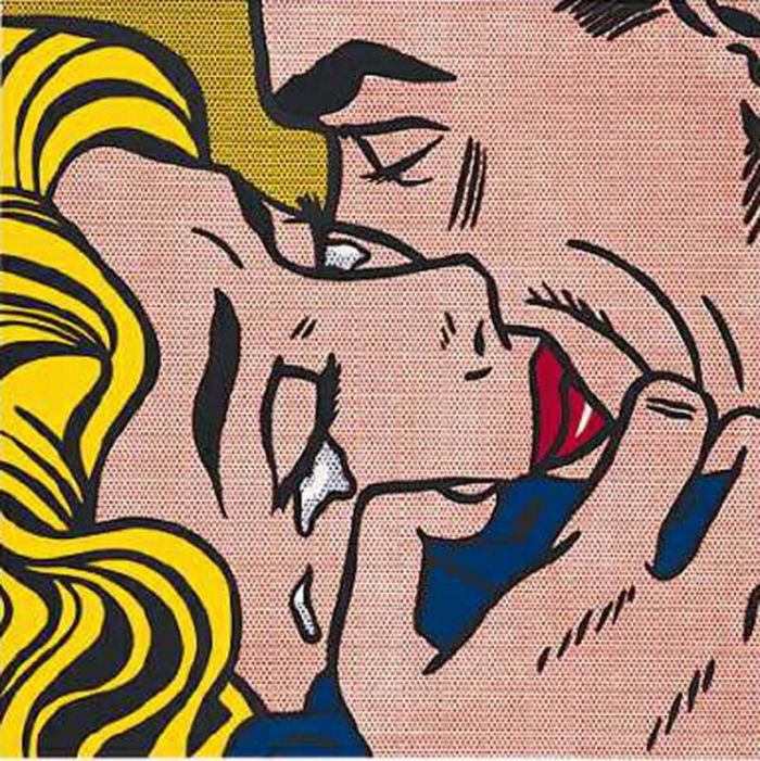Roy Fox Lichtenstein Types de peintures - Baiser