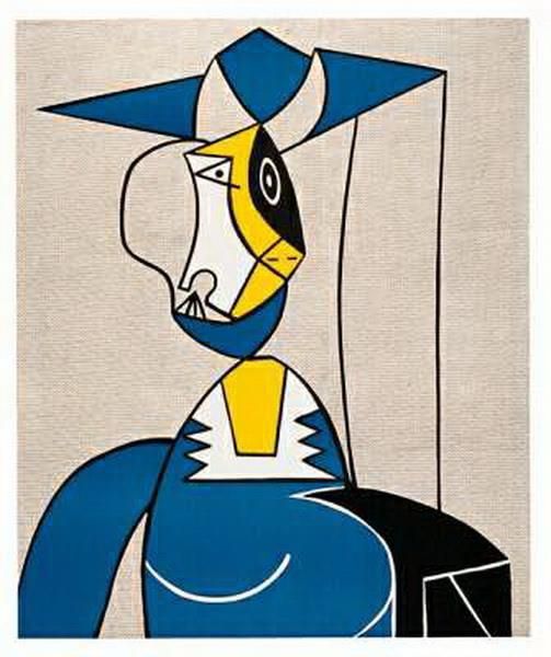 Roy Fox Lichtenstein Types de peintures - Femme au chapeau
