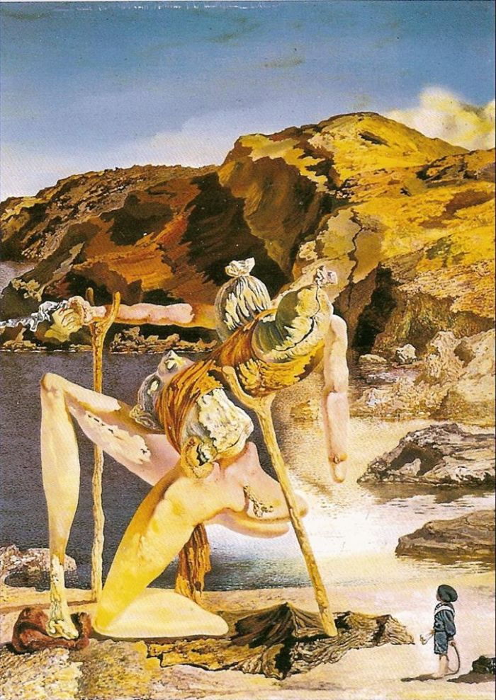 Salvador Dalí Peinture à l'huile - L'spectro del sex-appeal ou l'spectro de la livido