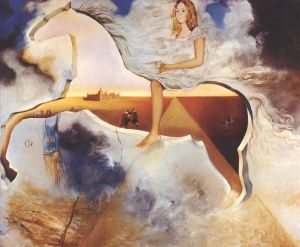 Salvador Dalí œuvre - Portrait équestre de Carmen Bordiu Franco