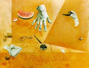 Salvador Dalí œuvre - Équilibre des plumes Équilibre interatomique d’une plume de cygne