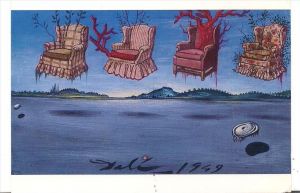 Salvador Dalí œuvre - Quatre fauteuils dans le ciel