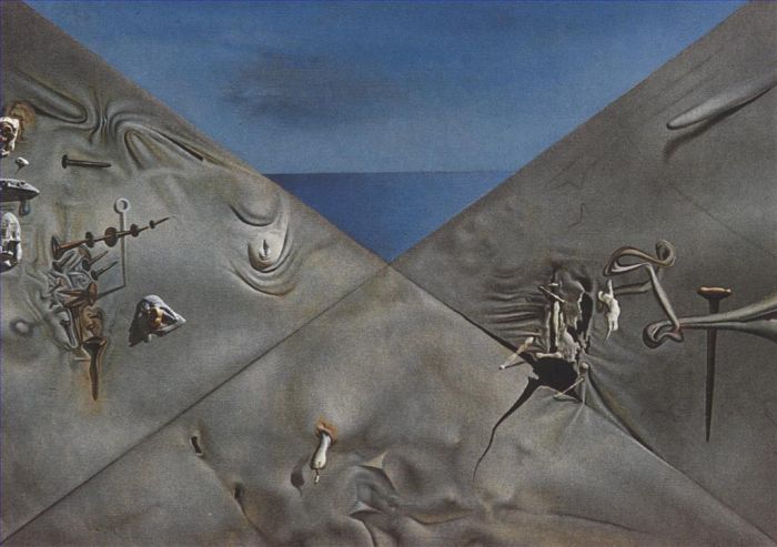 Salvador Dalí Peinture à l'huile - Ciel hyperxiologique