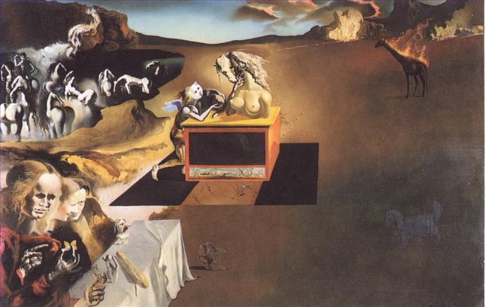 Salvador Dalí Peinture à l'huile - L'invention des monstres