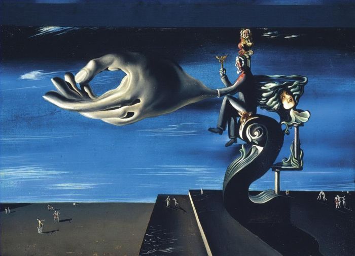 Salvador Dalí Peinture à l'huile - La Main Les Remords de conscience