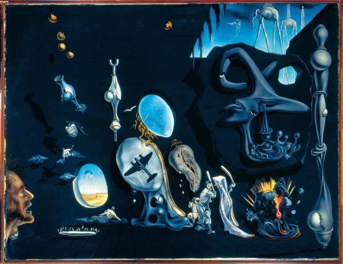 Salvador Dalí Peinture à l'huile - Mélancolie atomique