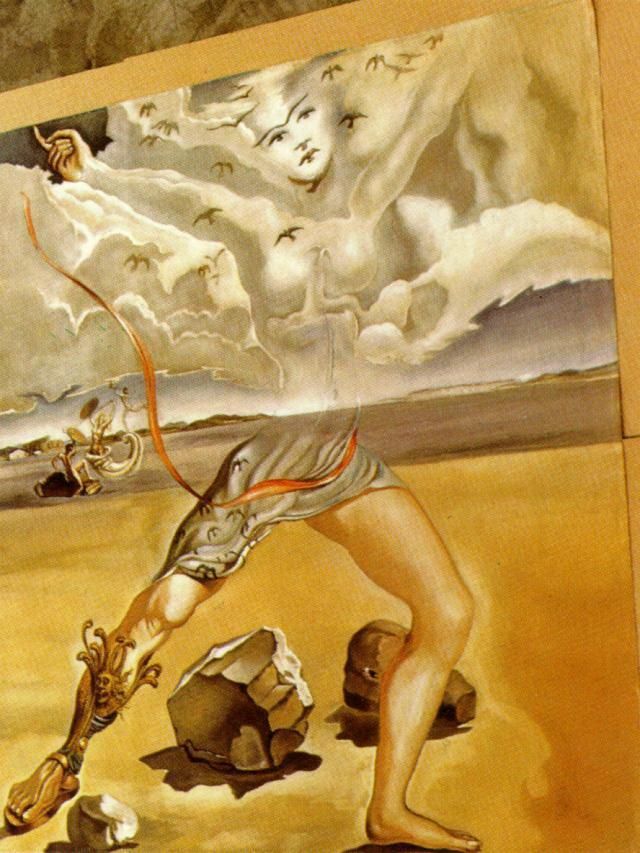 Salvador Dalí Peinture à l'huile - Peinture murale pour Helena Rubinstein