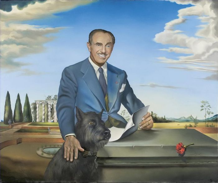 Salvador Dalí Peinture à l'huile - Portrait du colonel Jack Warner