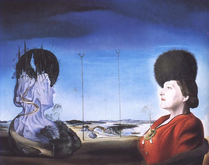 Salvador Dalí Peinture à l'huile - Portrait de Mme Isabel Styler Tas