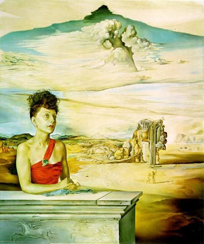 Salvador Dalí Peinture à l'huile - Portrait de Mme Jack Warner